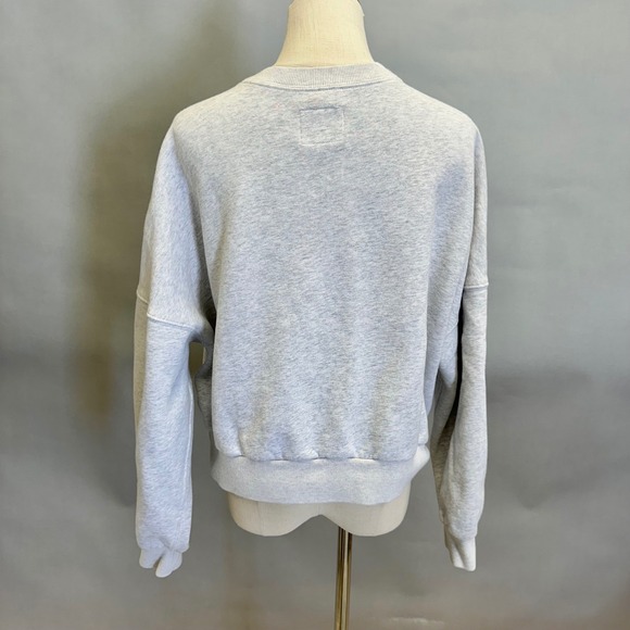 Abercrombie Fitch Soft A&F Gray Embroidered Hotel Mer Sweatshirt Size Large - Picture 8 of 14